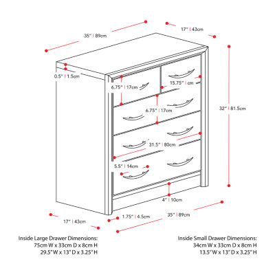 Newport Bedroom Collection 5-Drawer Dresser