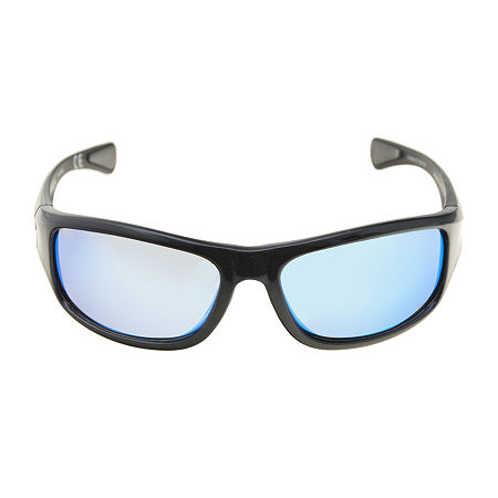 Panama Jack Mens Full Frame Wrap Around UV Protection Sunglasses, One Size , Black