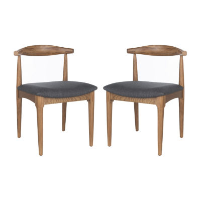 Lionel Retro Dining Chair Set of 2, Color Walnut Dark Grey JCPenney