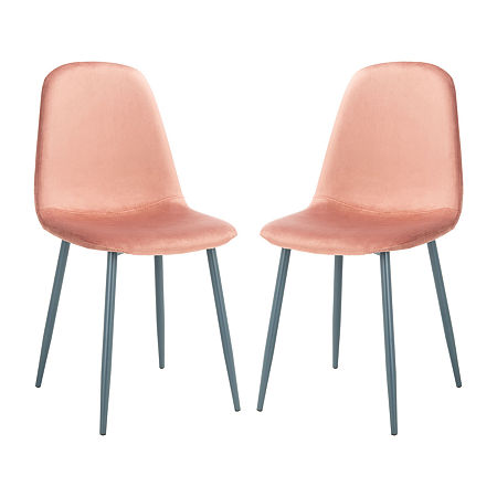 Blaire Modern Diining Chair - Set Of 2, One Size, Pink