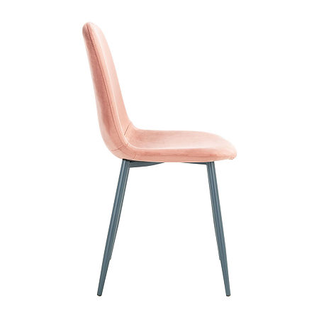 Blaire Modern Diining Chair - Set Of 2, One Size, Pink