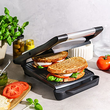 Cook's Essentials Stainless Steel Contact Grill & Panini Maker