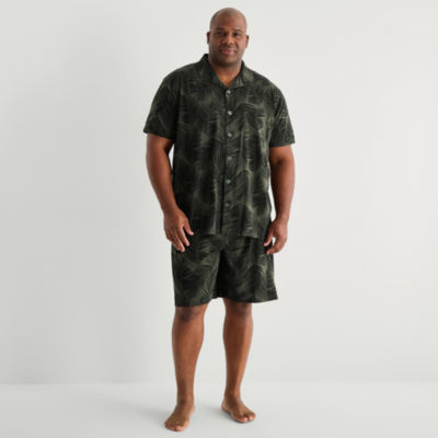 Shaquille O'Neal XLG™ Mens Short Sleeve 2-pc. Big and Tall Pajama Sets
