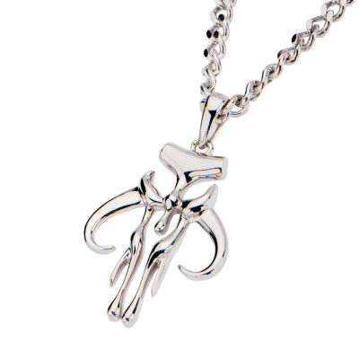Mens Sterling Silver 24 Inch Pendant Necklace