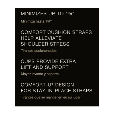 Bali Satin Tracings® Full Coverage Underwire Minimizer Bra 3562