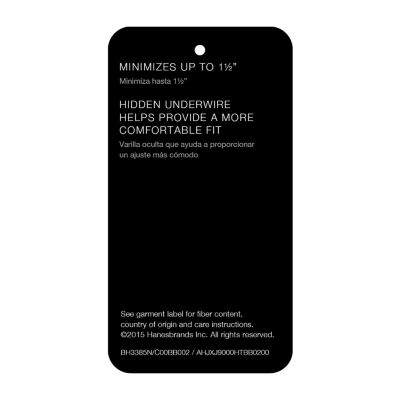 Bali Passion For Comfort® Seamless Full Coverage Underwire Minimizer Bra 3385