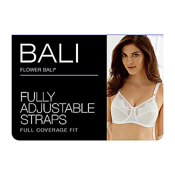 Buy Bali Designs Women's 2 Pack Flower Underwire Bra #0180, Light  Beige/White, 34D Online at desertcartINDIA
