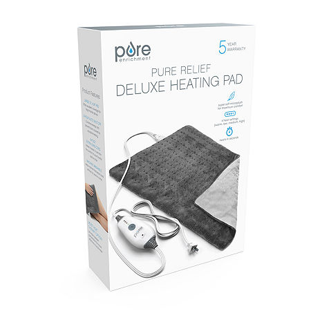 Pure Enrichment PureRelief Deluxe Heating Pad, One Size, Gray