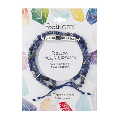 Footnotes Dream Silver Over Brass 8 1/2 Inch Link Bolo Bracelet