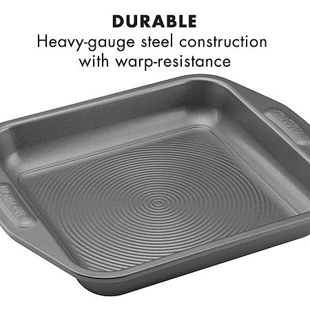 Circulon Total Nonstick Bakeware 9-Inch Square Cake Pan, One Size, Gray