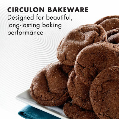 Circulon® Total Nonstick Bakeware, 2-Piece Cookie Sheet Set, Gray