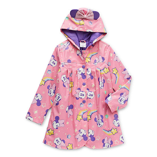 Disney Collection Little & Big Girls Minnie Mouse Lightweight Raincoat