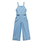 Thereabouts Little & Big Girls Sleeveless Belted Jumpsuit