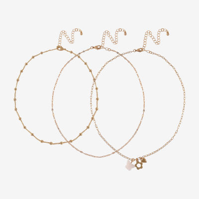 Arizona Gold Tone Layered Necklace Set