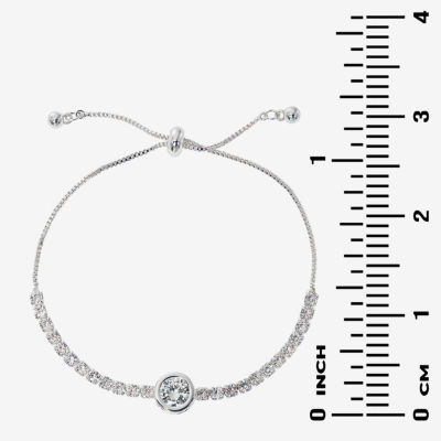 Sparkle Allure Light Up Box Womens Cubic Zirconia Pure Silver Over Brass Round 2-pc. Jewelry Set