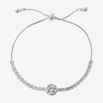 Sparkle Allure Light Up Box Womens Cubic Zirconia Pure Silver Over Brass Round 2-pc. Jewelry Set