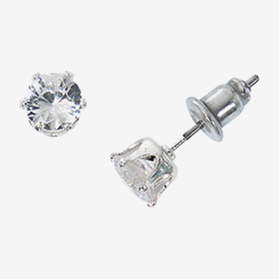 Sparkle Allure Light Up Box Womens Cubic Zirconia Pure Silver Over Brass Round 2-pc. Jewelry Set