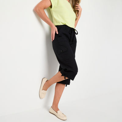 St. John's Bay Womens Tall Straight Mid Rise Capri Pant