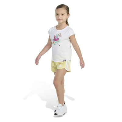 adidas Little Girls 2-pc. Short Set