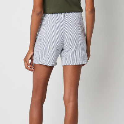 St. John's Bay Womens 5" Mid Rise Chino Short
