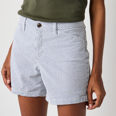 St. John's Bay Womens 5" Mid Rise Chino Short