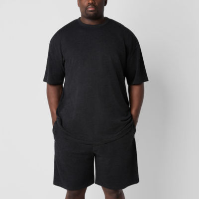 Shaquille O'Neal XLG Mens Crew Neck Short Sleeve 2-pc. Big and Tall Pajama Sets