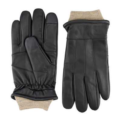 Dockers Leather W/ Ribbed Cuff Gloves