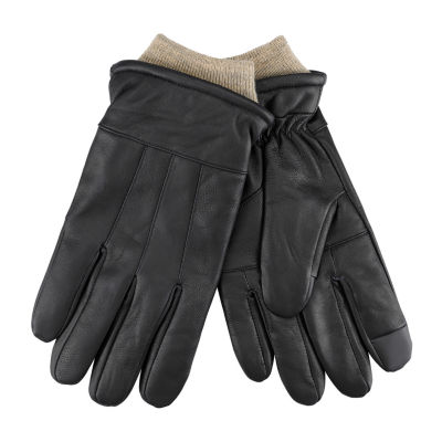 Dockers Leather W/ Ribbed Cuff Gloves