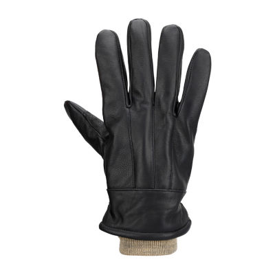 Dockers Leather W/ Ribbed Cuff Gloves