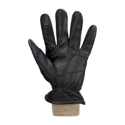Dockers Leather W/ Ribbed Cuff Gloves