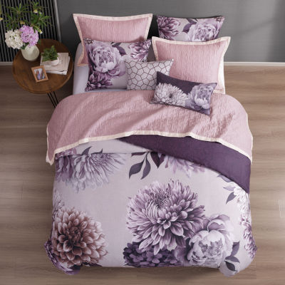 Bebejan Plum Petal 8-pc. REVERSIBLE Comforter Set