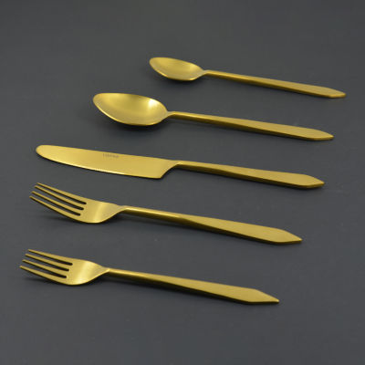 Vibhsa Golden Brushed 20-pc. Flatware Set