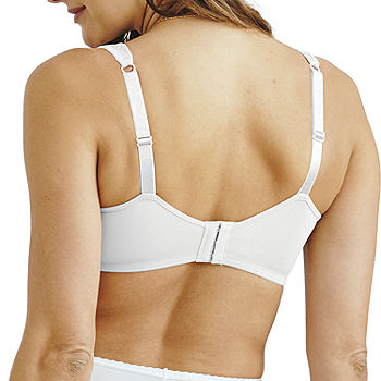 Playtex Love My Curves Thin Foam with Lace Underwire Bra (US4514)  44DDD/White/Nude