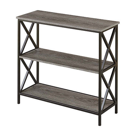 Tucson 3-Tier Bookcase, One Size, Gray