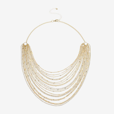 Bold Elements Gold Tone 20 Inch Strand Necklace