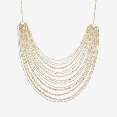 Bold Elements Gold Tone Womens 20 Inch Strand Necklace