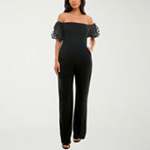 Premier Amour Womens Short Sleeve Evening Gown