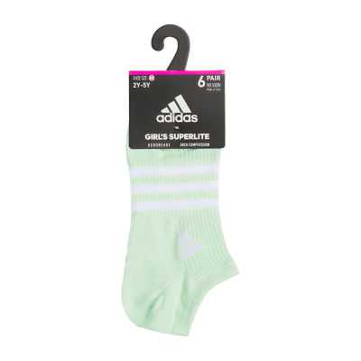 adidas Little & Big Girls 6 Pair No Show Socks