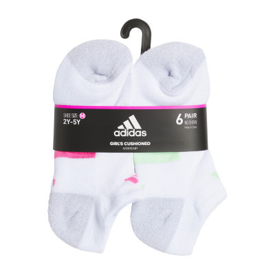 adidas Little & Big Girls 6 Pair Crew Socks