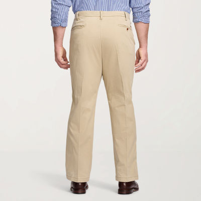 IZOD Sportflex Waistband Non Iron Performance Mens Big and Tall Straight Fit Flat Front Pant