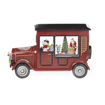 Roman 6" Led Truck With Santa Lighted Christmas Tabletop Decor