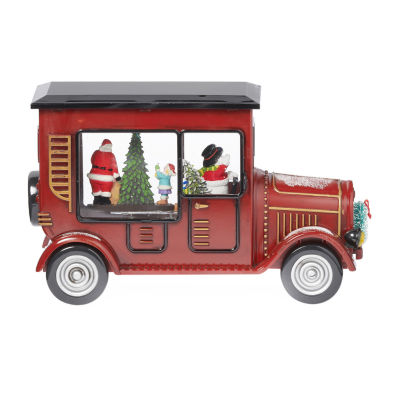 Roman 6" Led Truck With Santa Lighted Christmas Tabletop Decor
