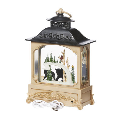 Roman "12"" Led Bear Family Lantern" Lighted Christmas Tabletop Decor