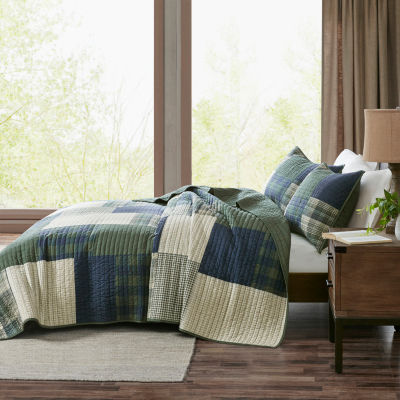 Woolrich Mill Creek Oversized Cotton 3pc Quilt Set