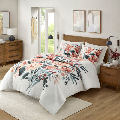 Madison Park Junia Cotton 3-pc. Duvet Cover Set