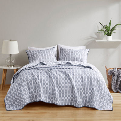 Madison Park Matelasse Reversible 3-pc. Coverlet Set