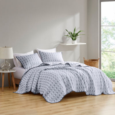 Madison Park Matelasse Reversible 3-pc. Coverlet Set