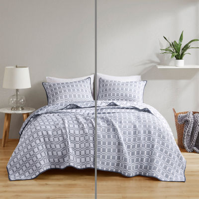 Madison Park Matelasse Reversible 3-pc. Coverlet Set