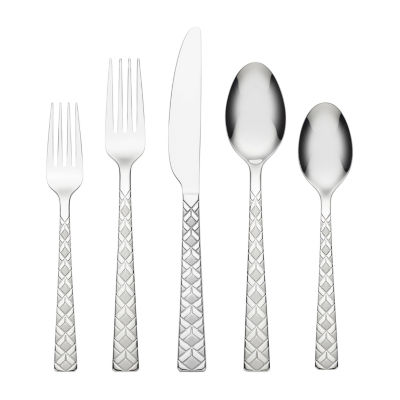 Cambridge Mathison 20-Piece Flatware Set - Champagne Sand/Mirror Finish