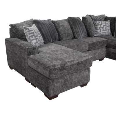 Sonoma 3-Piece Chenille Sofa Chaise U-Shaped Sectional